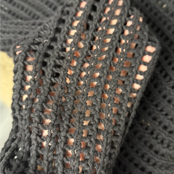 New LOFT Black Open-Knit Sweater - Picture 9 of 9
